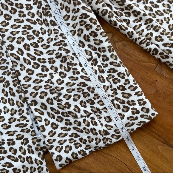 Doncaster Snow Leopard Print Stand Collar Blazer Jacket - Picture 11 of 12